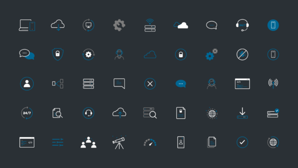 Outline-Tech-Icons-Dark-Theme-blue-full-package-created-by-Shoops-Studio-Graphic-Design-v1